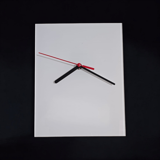Sublimation Coated Acrylic Rectangle Shaped Clock - Acrylisub