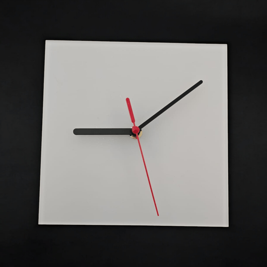 Sublimation Coated Acrylic Square Shaped Clock - Acrylisub